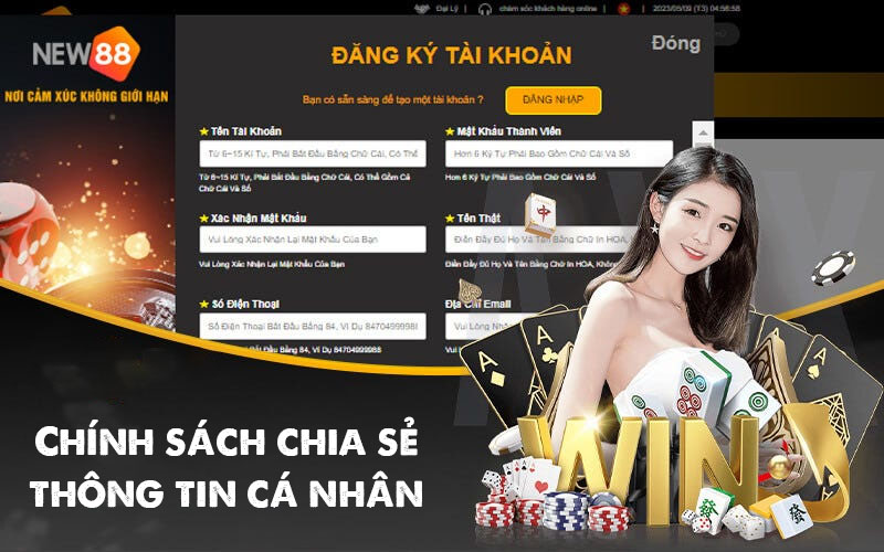 Chính sách bảo mật New88 - Bảo vệ thông tin cá nhân an toàn 3 Chính sách chia sẻ thông tin cá nhân